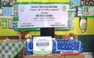 SERAH TERIMA BANTUAN PROGRAM TJSL CSR R01 RUAS JAGORAWI